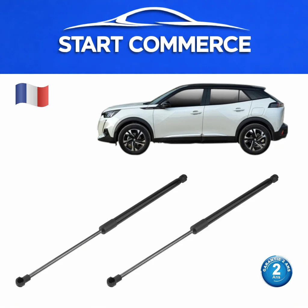 Vérins de coffre pour PEUGEOT 2008 II haute durabilité en acier trempé OE 9825534780