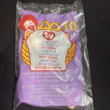 Ty Teenie Beanie Babies Stretchy The Ostrich 10 McDonalds Retired 1999