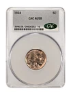 1934 Buffalo Nickel CAC AU58