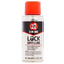WD-40 120074 Clear Long Lasting 3-In-One Lock Dry Lubricant 2.5 oz.