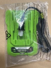 Genuine Greenworks 40v Power Tool Battery Charger Model 29482. NEW IN BAG