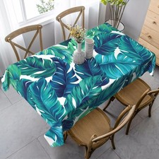 Tropical Palm Leaves Rectangle Tablecloths Table Cover Home Table Cloth for