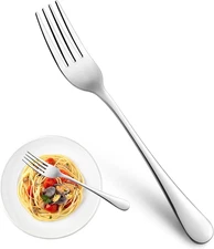 8 Pieces Dinner Forks Set, Food-Grade Stainless Steel Forks, Silverware Forks fo