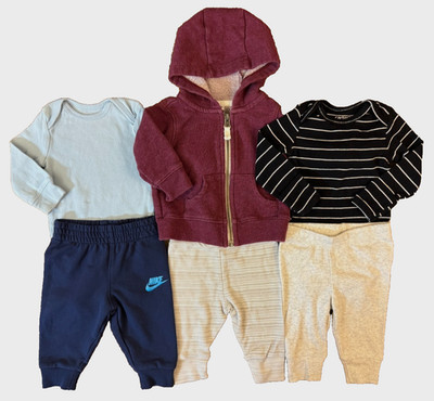 Carters Baby Boy 3 Months Outfit Bodysuits Pants Zip Hoodie Jacket Clothes Lot