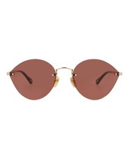 Chlo  Womens Cat Eye Gold Gold Red Fashion Designer Eyewear