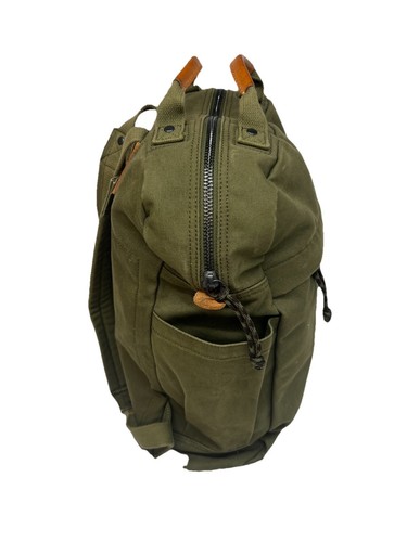 Gootium Canvas Backpack for Women Vintage Style Zipper Bag Men's Casual Olive - Picture 8 of 13