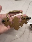 4 Vintage Brass Door Pull Handles Marked A58 — photo 9