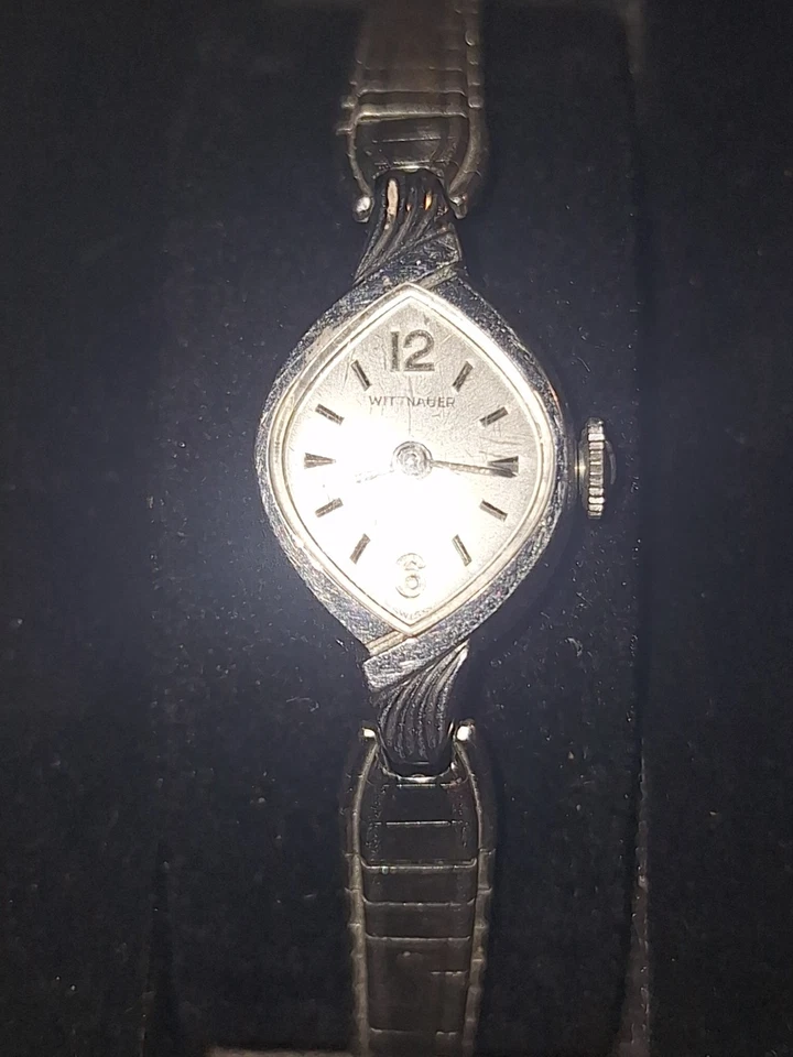 Reloj y correa vintage Wittnauer para dama rellenos de oro 10k años 50 12,6 g FUNCIONA Foto 2 de 4