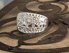925 Sterling Silver Filigree Wide Band Ring Size 8  — photo 2