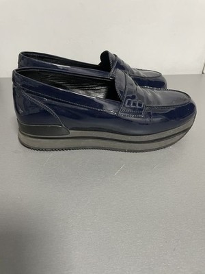 Women Hogan Flip Flops Navy Other 37