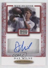 2021 Sage Premier Draft Auto Red Dax Milne #A137 Auto 2b2