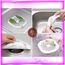 4 Pack Silicone Shower Drain Hair Catcher Sink Strainer Clog Preventer