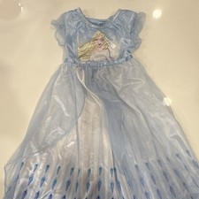Disney Frozen Girls' Flame Resistant Dress Up Costume Blue Size 4T MPN 87032