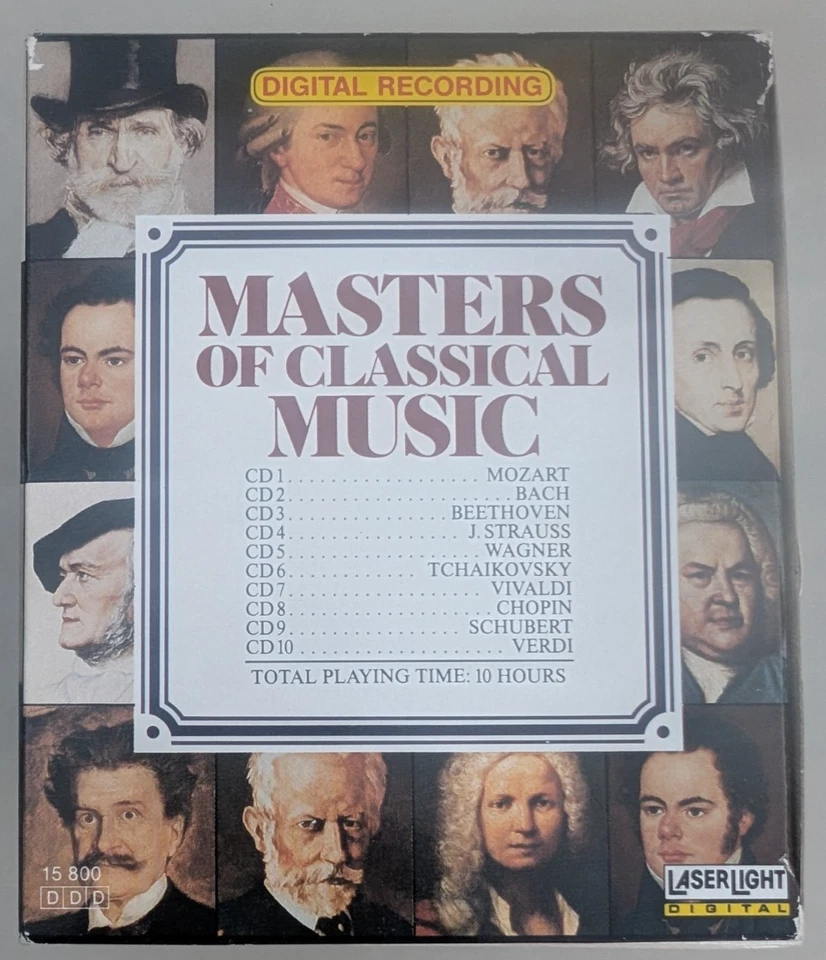 Masters of Classical Music - 10 CD Box (1989, Laserlight) - Image 4 of 4
