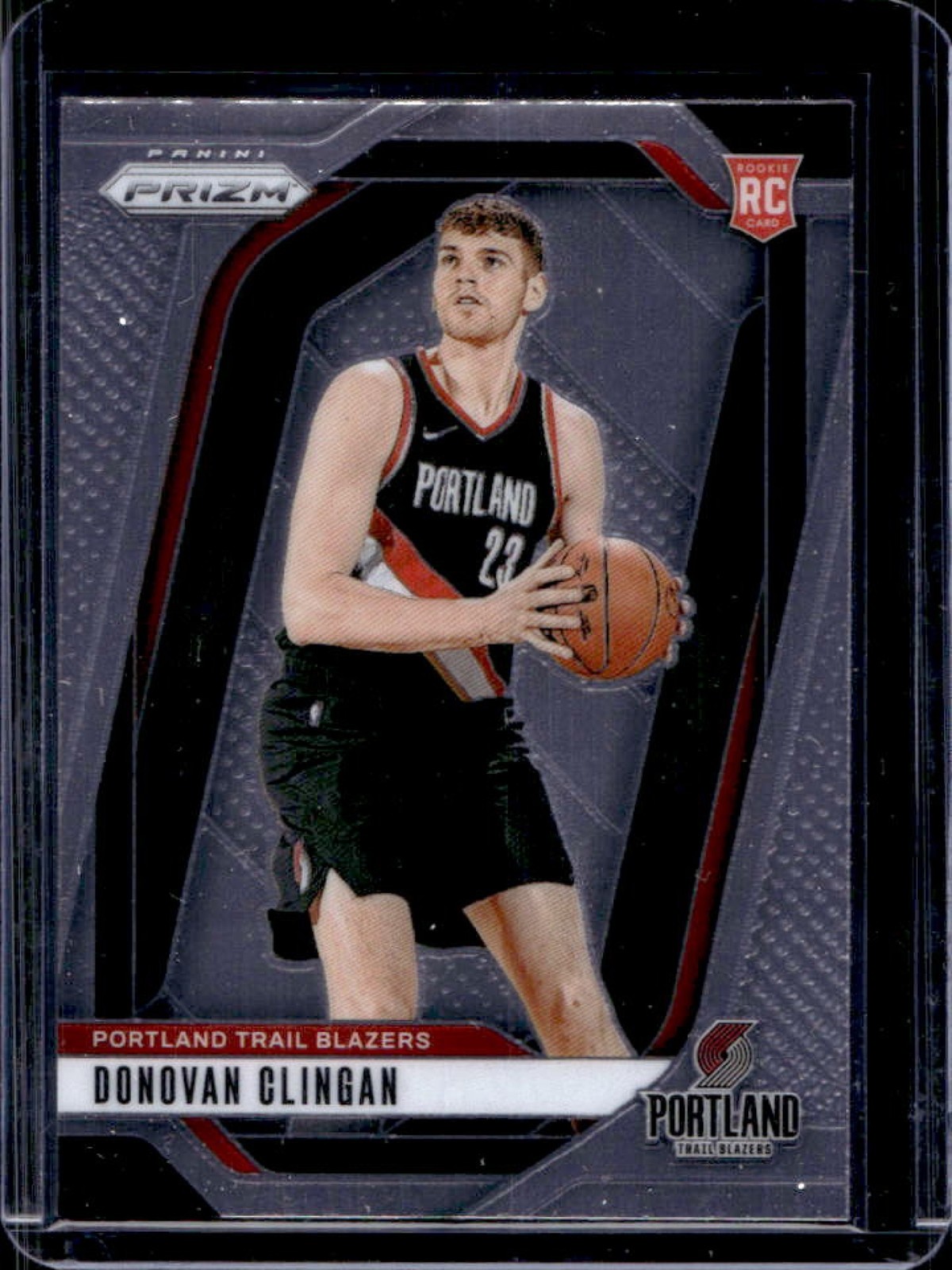 2024-25 Prizm Donovan Clingan RC Rookie #221 Trail Blazers