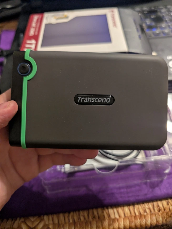 Transcend StoreJet 25M3 Portable Hard Drive 1TB, USB 3.1, please read descripton - Image 3 of 4