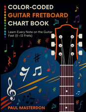 Color-Coded Guitar Fretboard Chart Book - Learn Every Note on the Guitar Fast 0