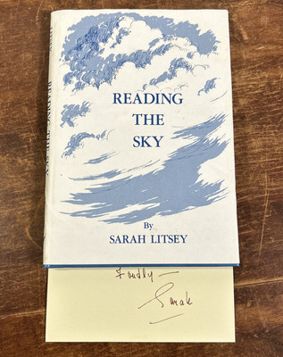 Reading the Sky by Sara Litsey First Edition W/ Card Signed By Author HCDJ 1989
