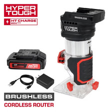 20V Brushless Cordless Router with 1.5Ah Battery