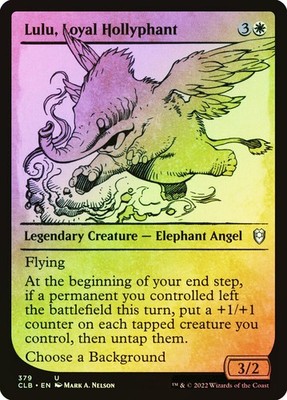 MTG FOIL Lulu, Loyal Hollyphant Showcase - Commander Legends: Battle for