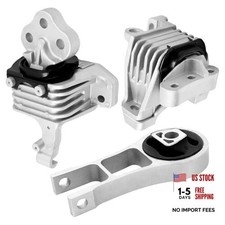 3PCS Engine and Transmission Mounts Set Compatible with 2014-2021 Cherokee,