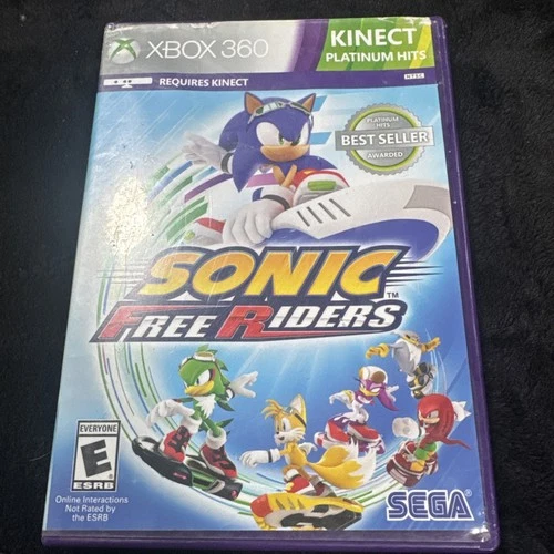 Sonic Free Riders Complete With Manual Kinect (Microsoft Xbox 360, 2010)
