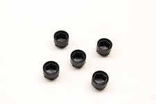 Pernos de aleación negros (16) 14x1,5 tuercas para Audi Q7 [4L] 06-15