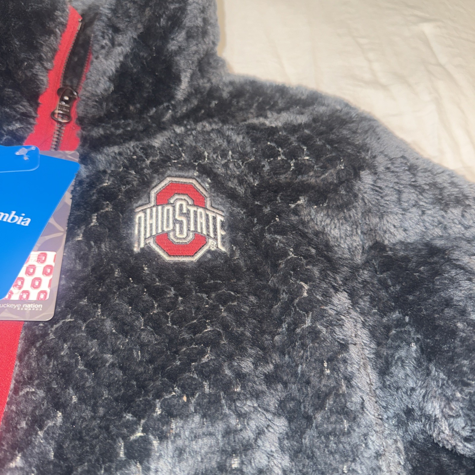 Ohio State Columbia Jacket Women's CLG Fire Side II Sherpa FZ New Medium thumbnail 2