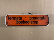 Insegna Lampada Luminosa Vintage Fermata Gia Richiesta Bus Tram