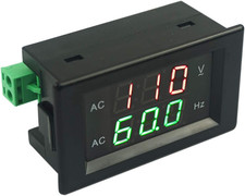 Digital AC Voltage Frequency Meter, AC 80-500V Voltmeter 45-65Hz Frequency Count