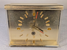 Vintage MCM  V  8-Day French Desk Clock 6  Long x 5  Tall Works