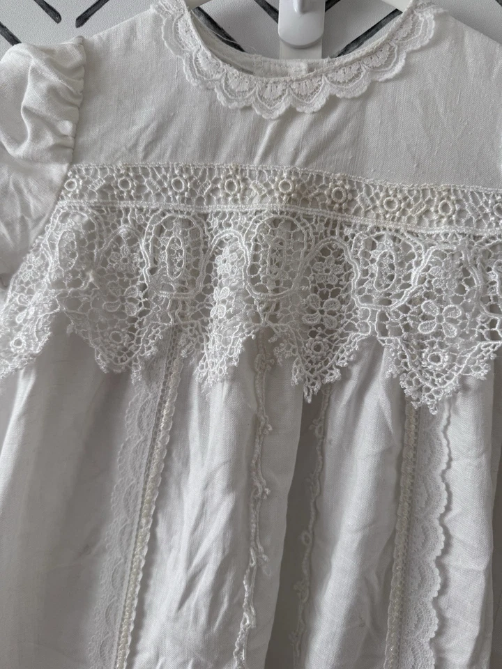 Vintage Jessica McClintock Victorian Style Baby Christening Baptism Gown 12M - Image 2 of 4