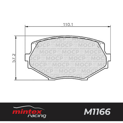 Mintex Racing MDB1686 M1166 High Performance Brake Pads