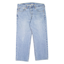 LEVI'S 505 Jeans Mens Blue Regular Straight W36 L24