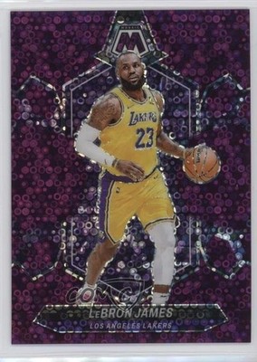 2023-24 Panini Mosaic Fast Break Purple Mosaic Prizm 11/50 LeBron James #92 hs9