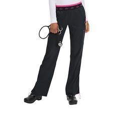 Koi Lite Spirit 720 Women's M Petite Black Scrub Pants Stretch Wrinkle-Free
