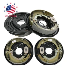 2 Pairs 7000 lbs Electric Trailer Brake 12" x 2" Self-Adjusting Assembly