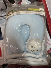 Blankets And Beyond Babydecke mit Reisekissen - Neu Blau