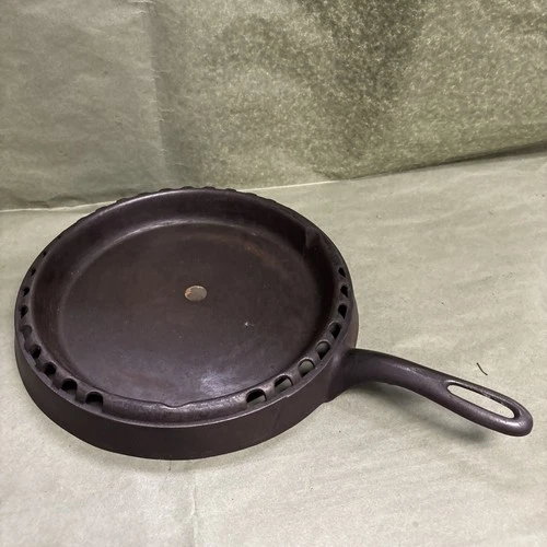 Rare Vntg Skinner Safety Kettle Co #869 Odorless Cast Iron Skillet Erie PA 1893