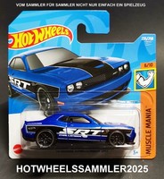 "Hot Wheels \"2015 Dodge Challenger Srt\" Farbe Blau Muscle Mania HCW30 OVP Neu"