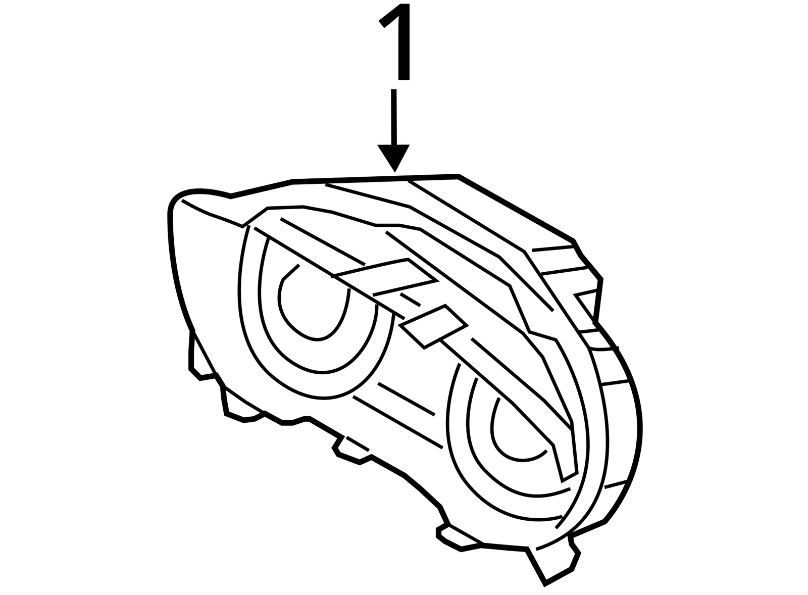 SPEEDOMETER CLUSTER 2017 AZERA 940733V430 1363645