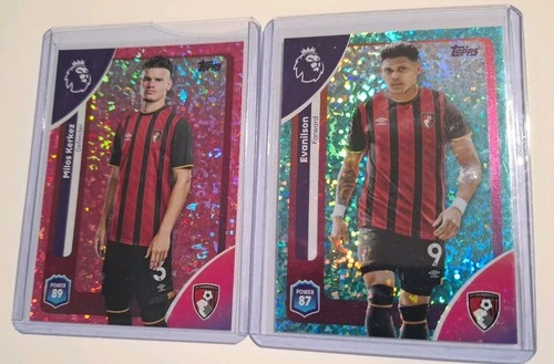 Topps Premier League 25/26 Bournemouth x2 numbered Cards Kerkez Evanilson
