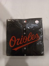 MLB Party Supplies 2 Ply Paper Napkins Tissue Jumbo 36 Count Baltimore Orioles