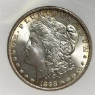 1898 O Morgan Silver Dollar $1 NGC MS65 Orange Rim Toner US Coin Old Holder -A75