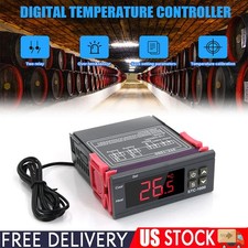 10A 110V Digital Temperature Controller Temp Sensor Thermostat Control Relay