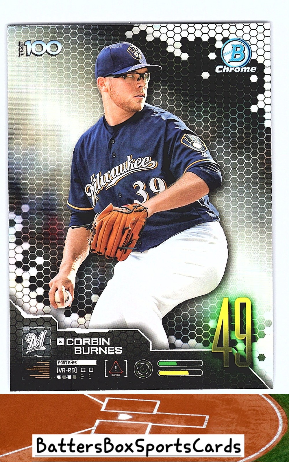 2019 Bowman #BTP-49 Corbin Burnes Bowman Scouts' Top 100