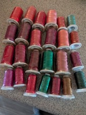 sewing thread lot 24 spools of unopened machine embroidery thread new old stock
