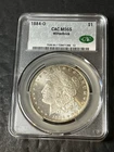 1884 o morgan silver dollar ms65 Cac