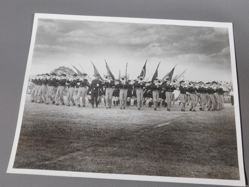 One B&W Press Photo of the TROOPERS Star Burst (Grnd Zero) Drum and Bugle Corps