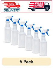 (6 pack) Great Value All Purpose Plastic Spray Bottle, 32 oz